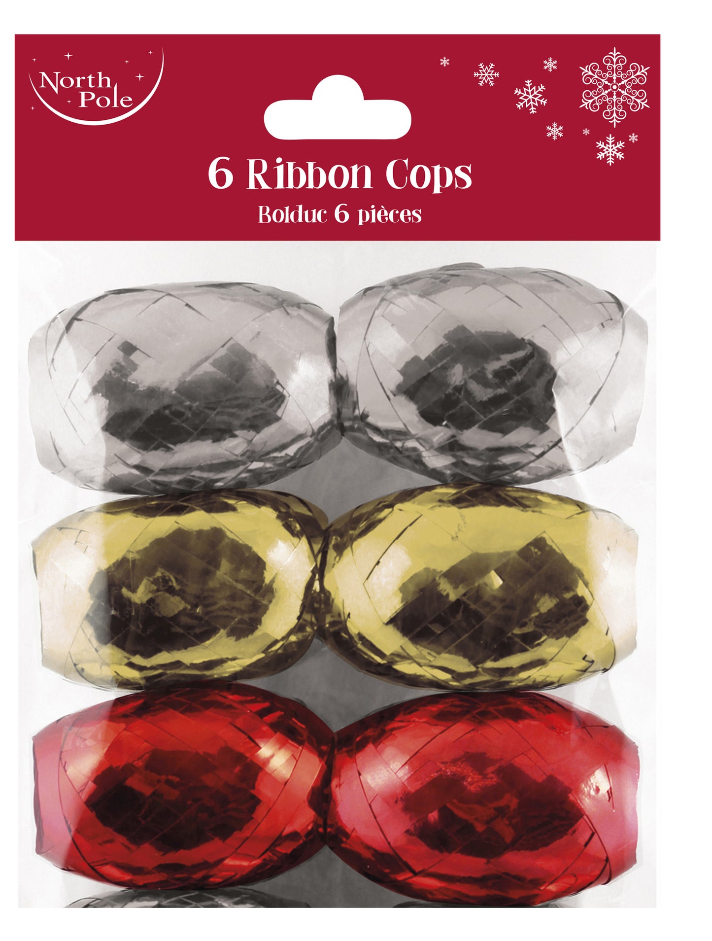 6 Ribbon Cops Traditional Mix Hang Pack (12)