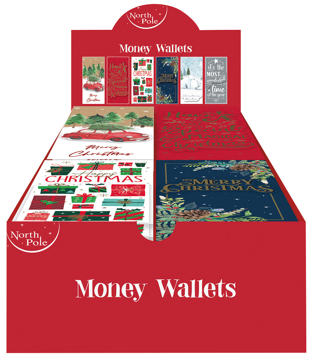 Single Contemporary Money Wallets Assorted Designs CDU (36)