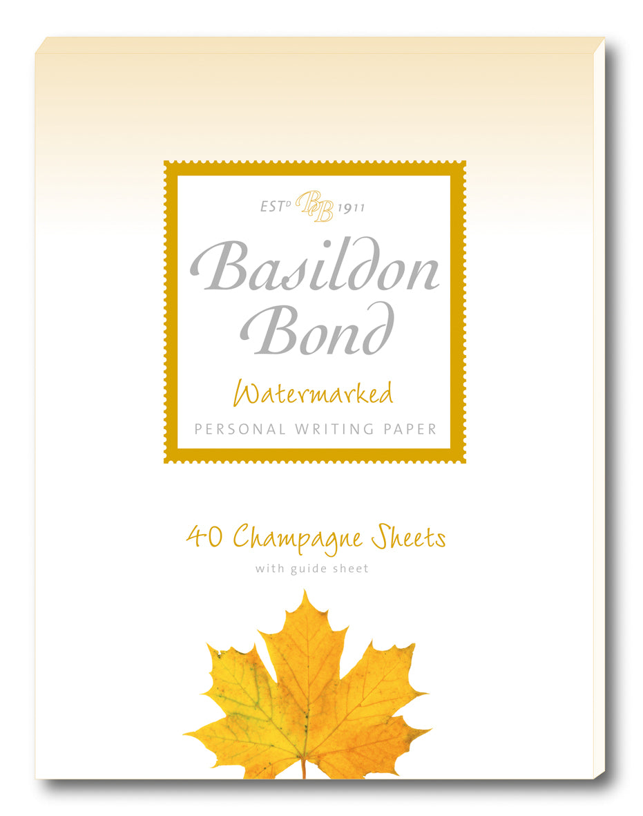 Basildon Bond Duke Champagne Writing Paper 40 Sheets - Pkd 10's