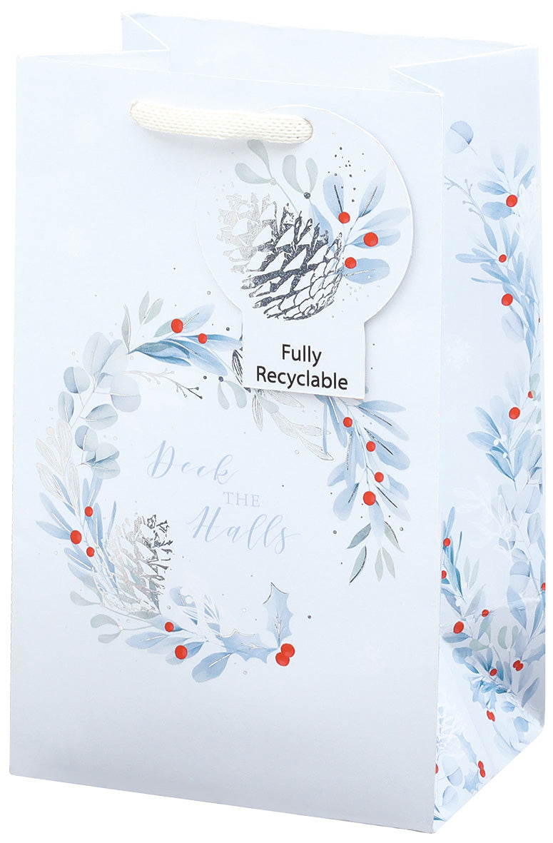 Tom Smith Gift Bag Small Frosted Forest (12)